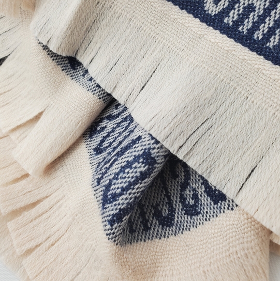 Moschino Logo Wool Fringe Blanket Throw Wrap - Picture 12 of 16